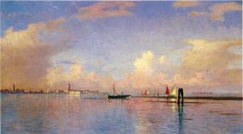 威廉 斯坦利 哈玆爾廷 Sunset on the Grand Canal Venice 威廉 斯坦利 哈玆爾廷 Sunset on the Grand Canal Venice
